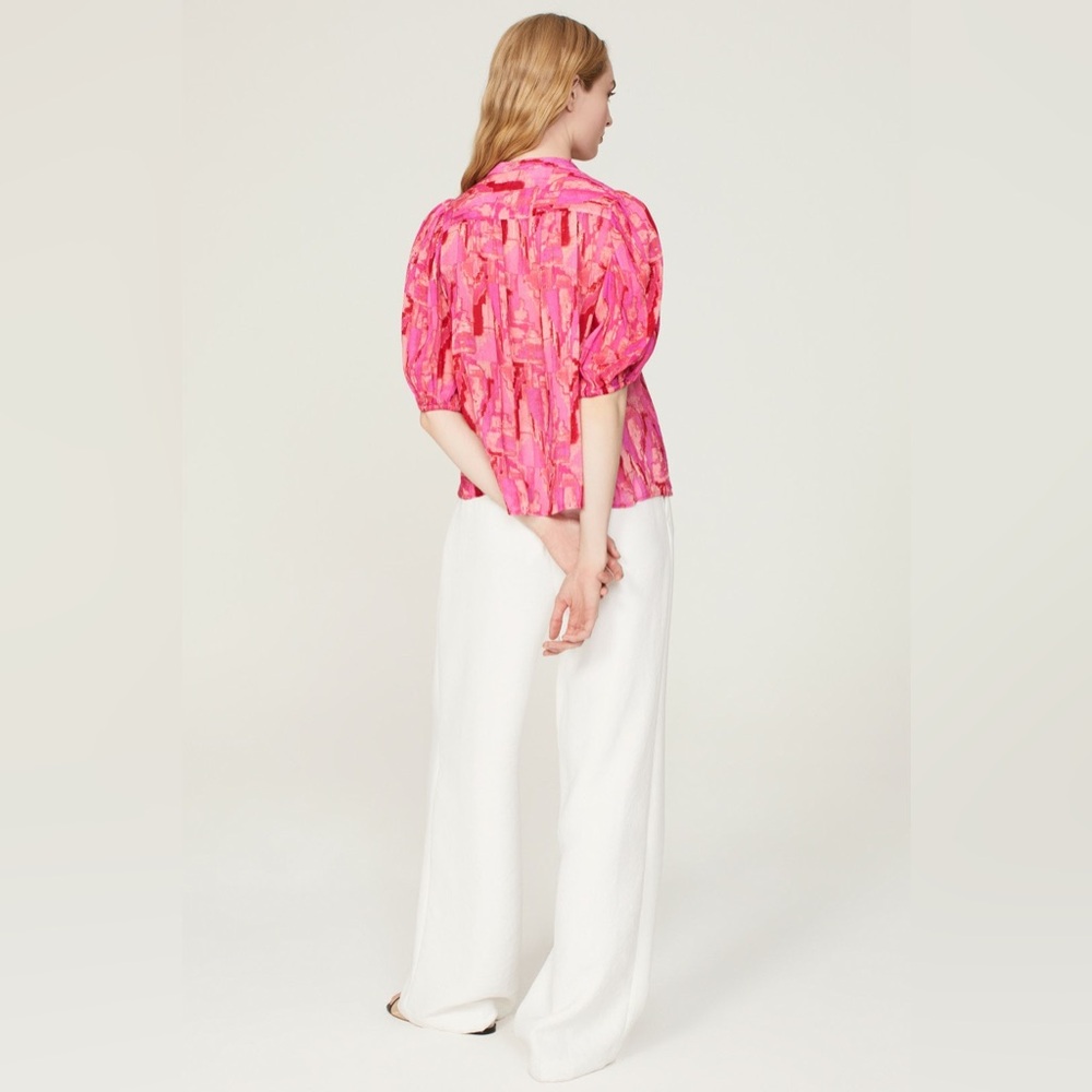ba&sh Teodor Blouse in the color Rose - Picture 3 of 8